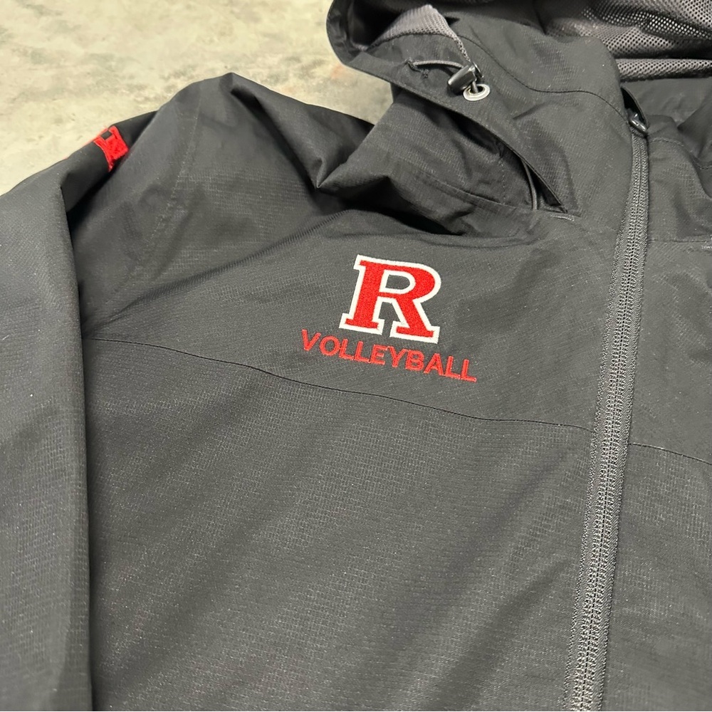Adidas Rutgers Scarlet Knights Jacket Pullover Mens M 
Black Player Issue - Picture 3 of 13